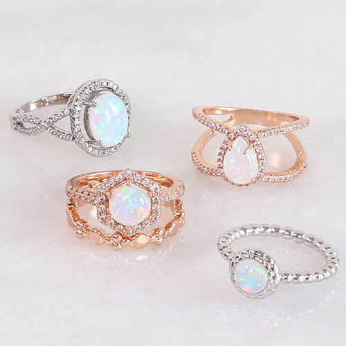 Opal Rings